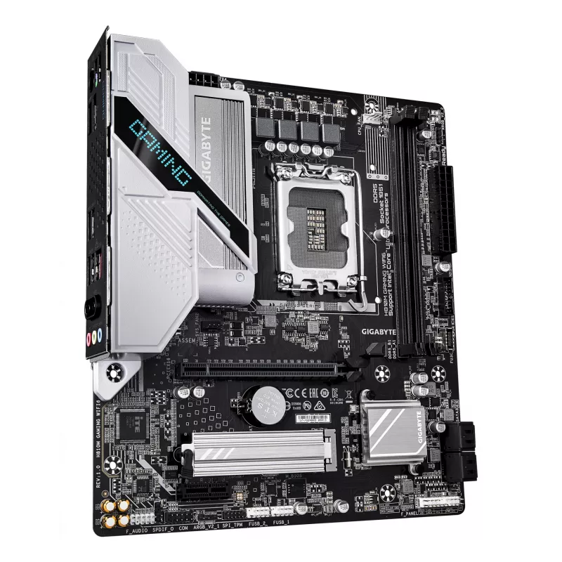 Placa-mãe GIGABYTE H810M GAMING WIFI6, Intel Core Ultra, LGA 1851, Micro ATX