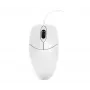 Rato Contour Design Active Key Contour lavável IP68 com roda de scroll com fio branco PMJ1