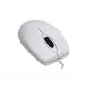 Rato Contour Design Active Key Contour lavável IP68 com roda de scroll com fio branco PMJ1