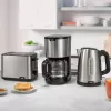 Chaleira elétrica Braun PurShine WK102AI-WK1500BK 1,7 L 2200 W preta, aço inoxidável
