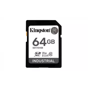 Kingston Technology 64 GB SDXC memória flash industrial UHS-I pSLC
