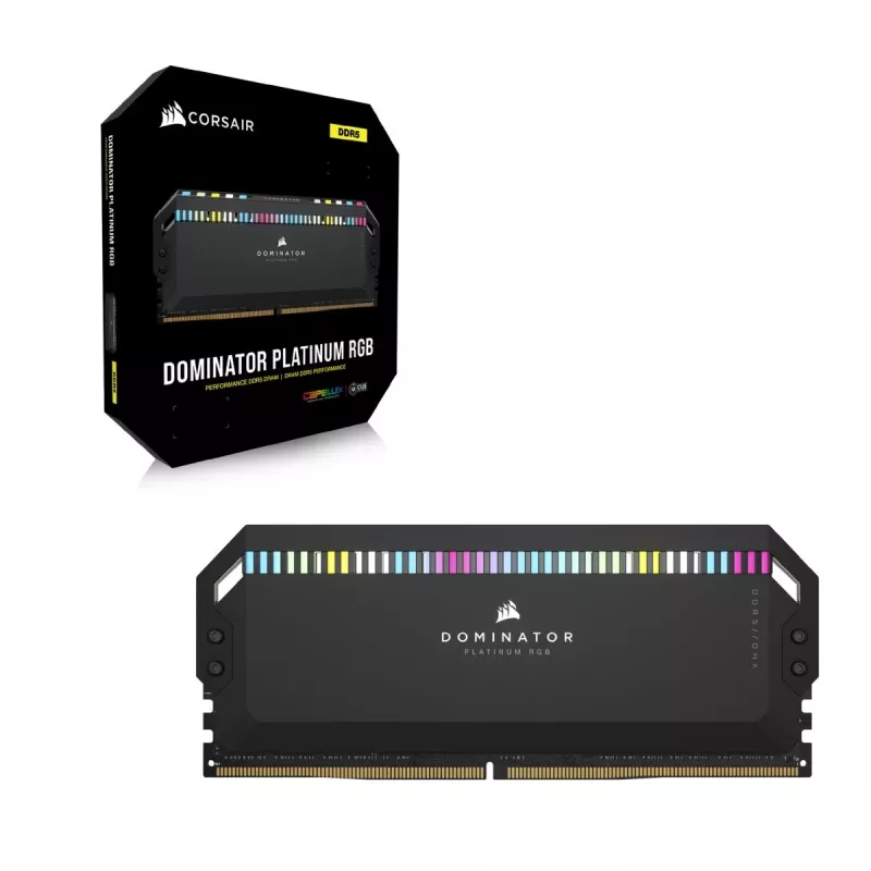 Memória CORSAIR 32 GB DDR5 (2x16 GB) DRAM 6000 MT/s CL30 AMD EXPO e Intel XMP kit de memória Vengeance RGB