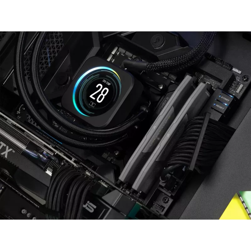 DIMM 32 GB DDR5-6000 (2x 16 GB) Dual-Kit, memória cinzenta, CMK32GX5M2B6000Z30, Vengeance, AMD EXPO