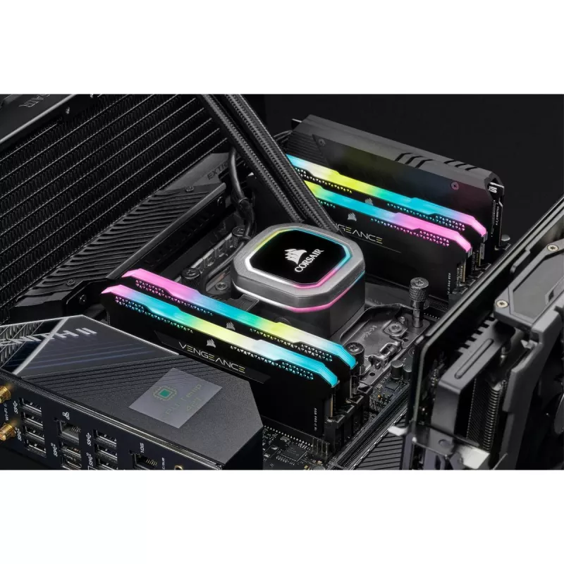 Memória CORSAIR 32GB DDR4 3200MHz C16 (2x16gb) Vengeance RGB Pro preto