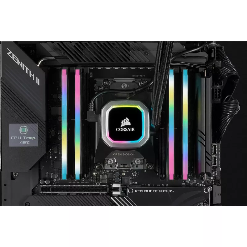 Memória CORSAIR 32GB DDR4 3200MHz C16 (2x16gb) Vengeance RGB Pro preto