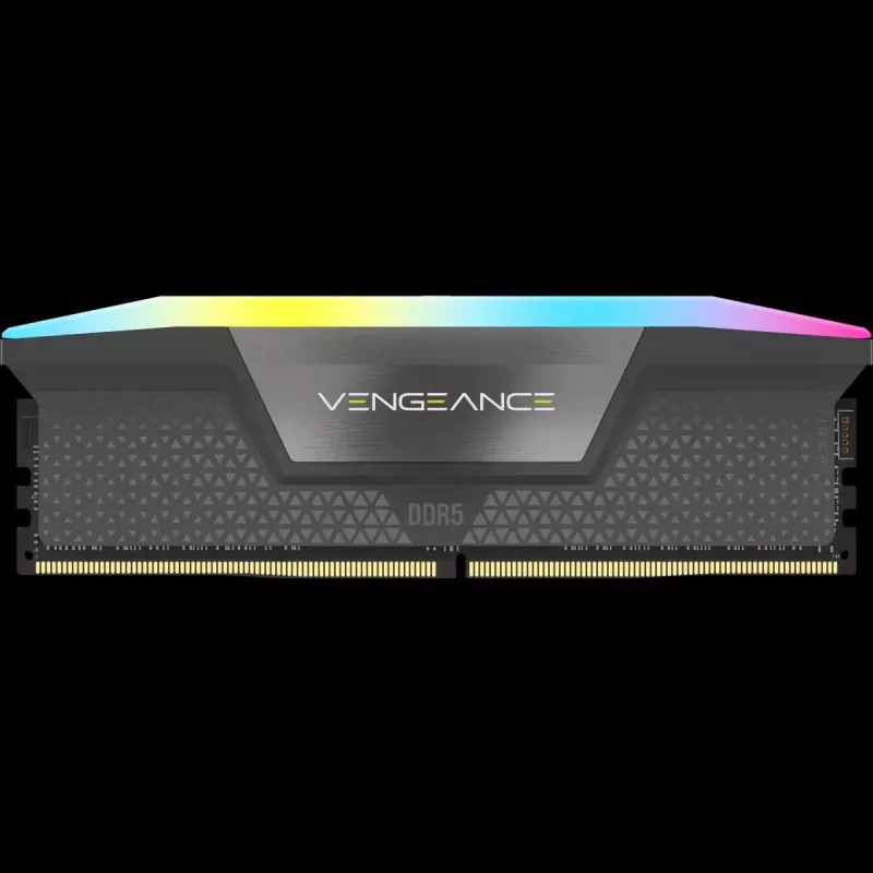Corsair Vengeance RGB, DDR5-5200, CL40, AMD EXPO - 32 GB Dual-Kit, cinzento