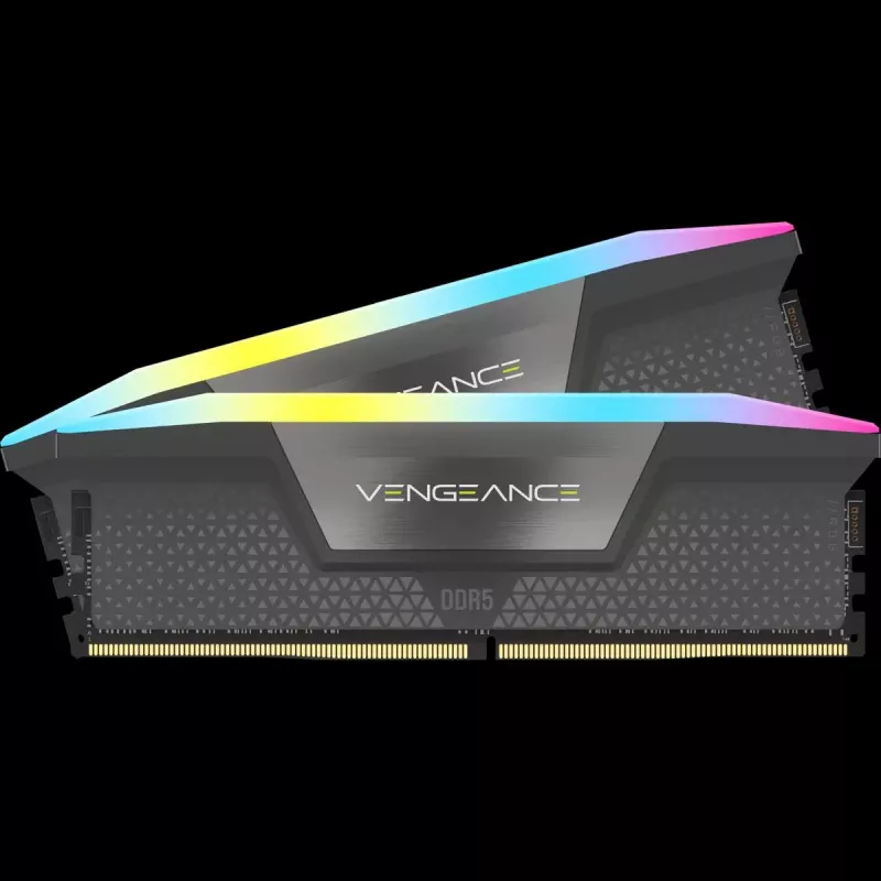 Corsair Vengeance RGB, DDR5-5200, CL40, AMD EXPO - 32 GB Dual-Kit, cinzento