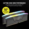 Memória CORSAIR 64GB (2x32GB) DDR5 DRAM 5200MT/s CL40 AMD EXPO & Intel XMP kit de memória Vengeance RGB