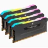 Memória CORSAIR 64GB DDR4 (4 x 16GB) DRAM 3200MHz C16 kit de memória Vengeance RGB Pro SL preto