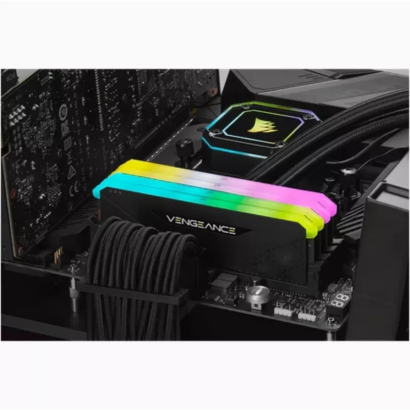 Memória CORSAIR 16GB DDR4 (1 x 16GB) DRAM 3200MHz C16 kit de memória Vengeance RGB RS