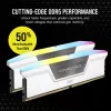 Memória CORSAIR 64 GB DDR5 (2x32 GB) DRAM 5200 MT/s CL40 kit de memória Vengeance RGB branco