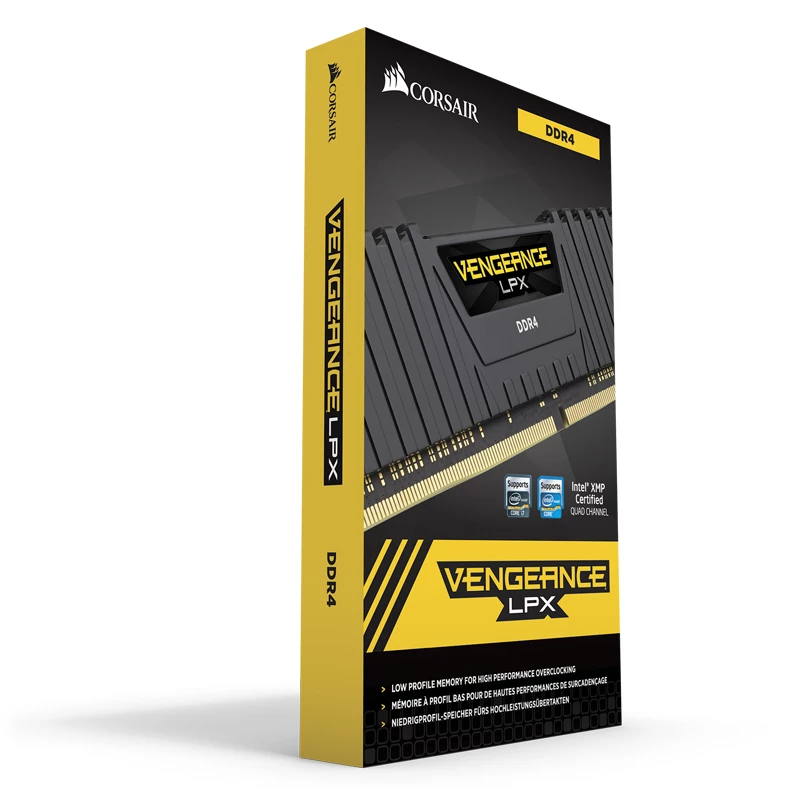 Memória CORSAIR 16GB DDR4 2400MHz C16 Vengeance Low Profilex preto