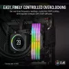 DIMM 128 GB DDR5-5600 (4x 32 GB) Quad-Kit, memória preta, CMH128GX5M4B5600C40, Vengeance RGB, INTEL XMP