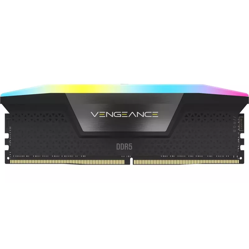 DIMM 128 GB DDR5-5600 (4x 32 GB) Quad-Kit, memória preta, CMH128GX5M4B5600C40, Vengeance RGB, INTEL XMP