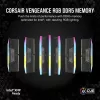 Memória CORSAIR 32GB DDR5 (2x16GB) DRAM 6400MT/s CL32 kit de memória Vengeance RGB - preto