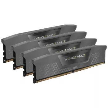 DIMM 64 GB DDR5-6000 (4x 16 GB) Quad-Kit, memória preta, CMK64GX5M4B6000Z36, Vengeance, AMD EXPO