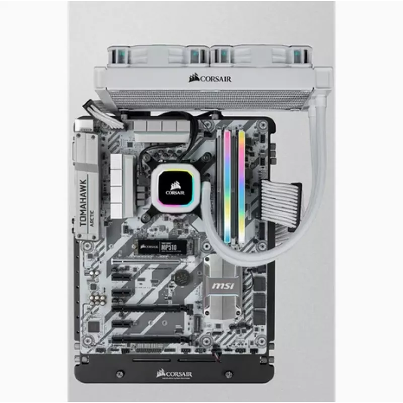 Memória CORSAIR 64GB DDR4 (4 x 16GB) DRAM 3200MHz C16 Kit de memória Vengeance RGB Pro Sl White