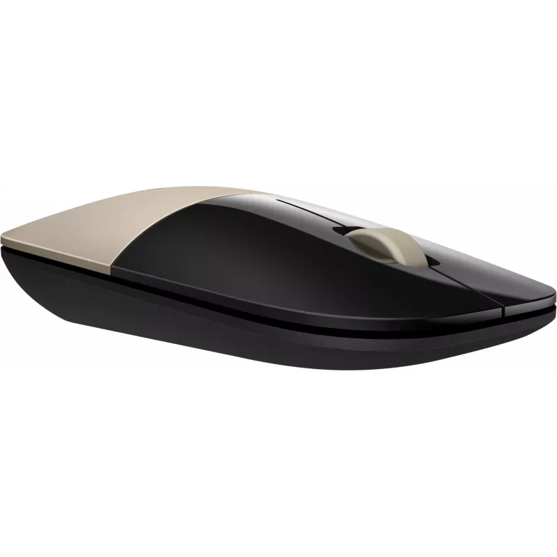 Rato sem fios HP Z3700 Gold, ambidestro, ótico, RF Wireless, 1200 DPI, dourado