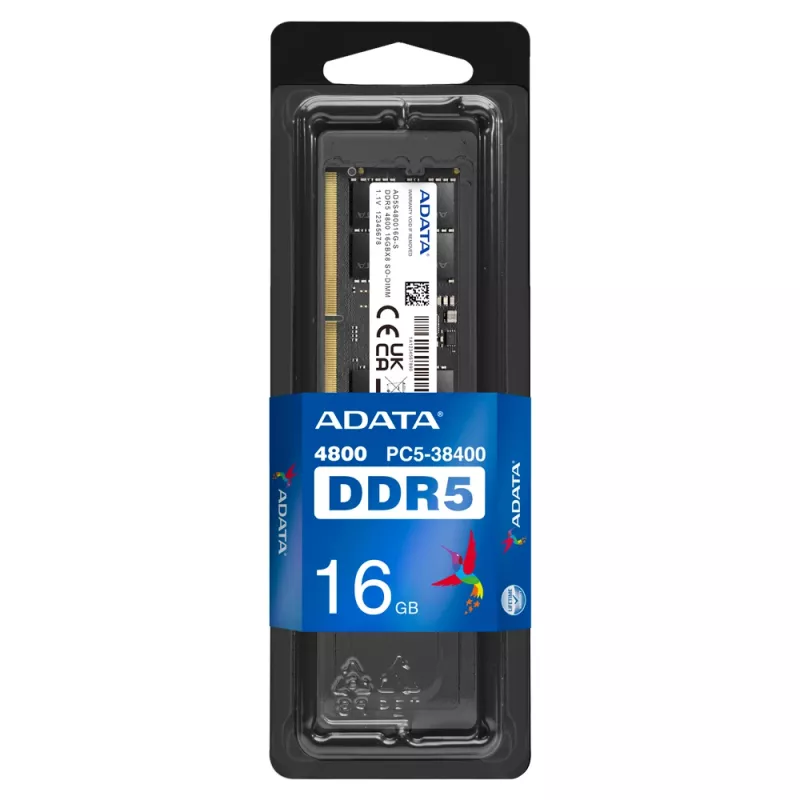 SO-DIMM 16 GB DDR5-4800, memória RAM preta, AD5S480016G-S, Premier