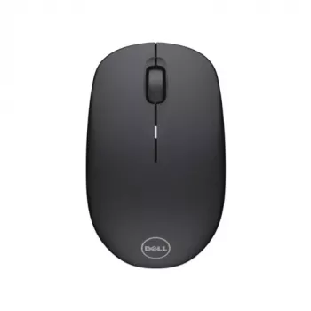 Rato sem fios DELL preto WM126, ambidestro, ótico, RF Wireless, 1000 DPI, preto