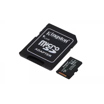 Cartão microSDXC Kingston Technology 64 GB Industrial C10 A1 pSLC + adaptador SD