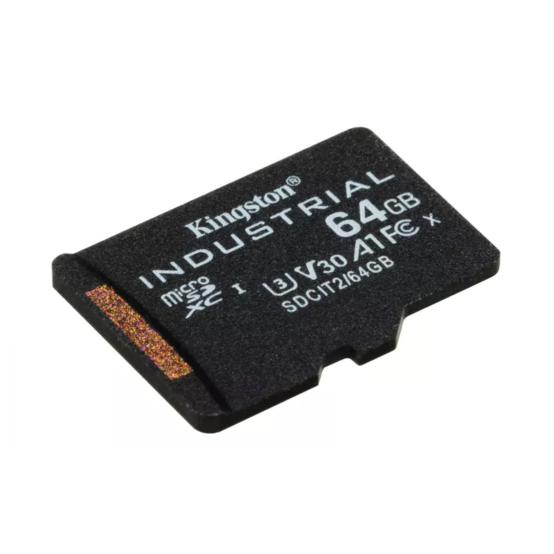 Cartão microSDXC Kingston Technology 64 GB Industrial C10 A1 pSLC + adaptador SD