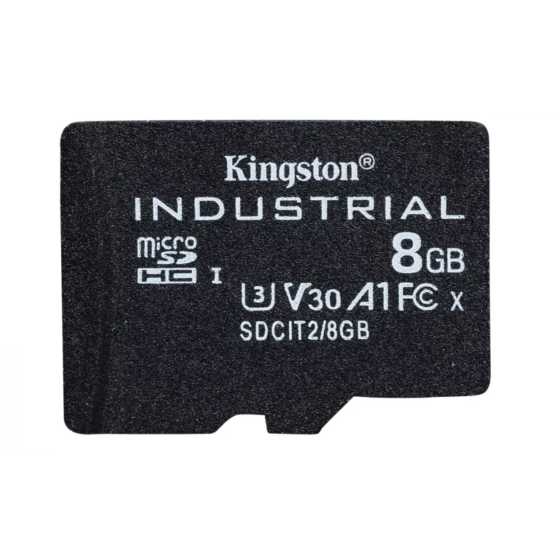 Cartão microSDHC Kingston Technology 8GB Industrial C10 A1 pSLC + adaptador SD
