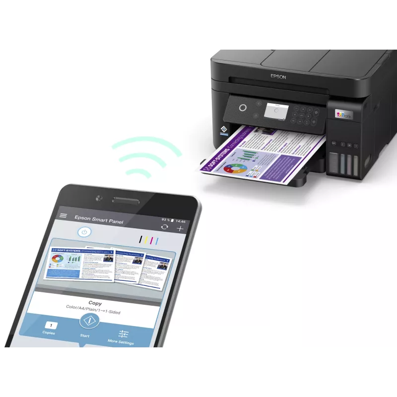 Epson EcoTank ET-3850 Jato de tinta A4 4800 x 1200 DPI 33 ppm Wi-Fi