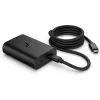 HP 600Q7AA carregador GaN USB-C de 65 W para portátil, 2 × USB-C, 20 V, preto