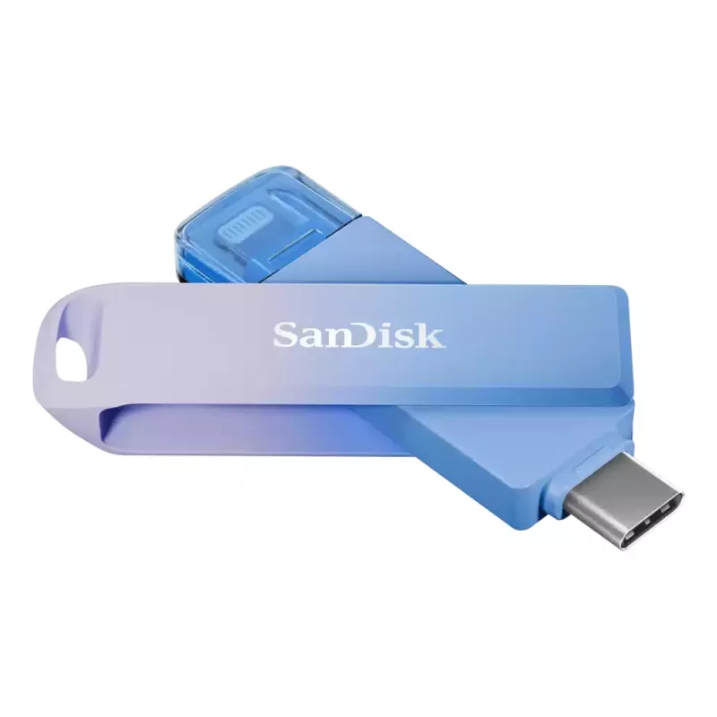 WESTERN DIGITAL SanDisk Creator Phone Drive - 128 GB pen drive - USB-C/Lightning - azul