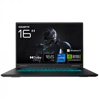 Portátil GIGABYTE GAMING A16 CTHI3DE894SH 16 polegadas Intel Core i7 16GB 1TB NVIDIA RTX 5050 Windows 11