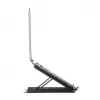 Suporte para portátil e tablet Manhattan, ajustável (5 posições), adequado para todos os tablets e portáteis até 15,6 polegadas, portátil e leve, aço, preto, garantia vitalícia