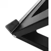 Suporte para portátil e tablet Manhattan, ajustável (5 posições), adequado para todos os tablets e portáteis até 15,6 polegadas, portátil e leve, aço, preto, garantia vitalícia