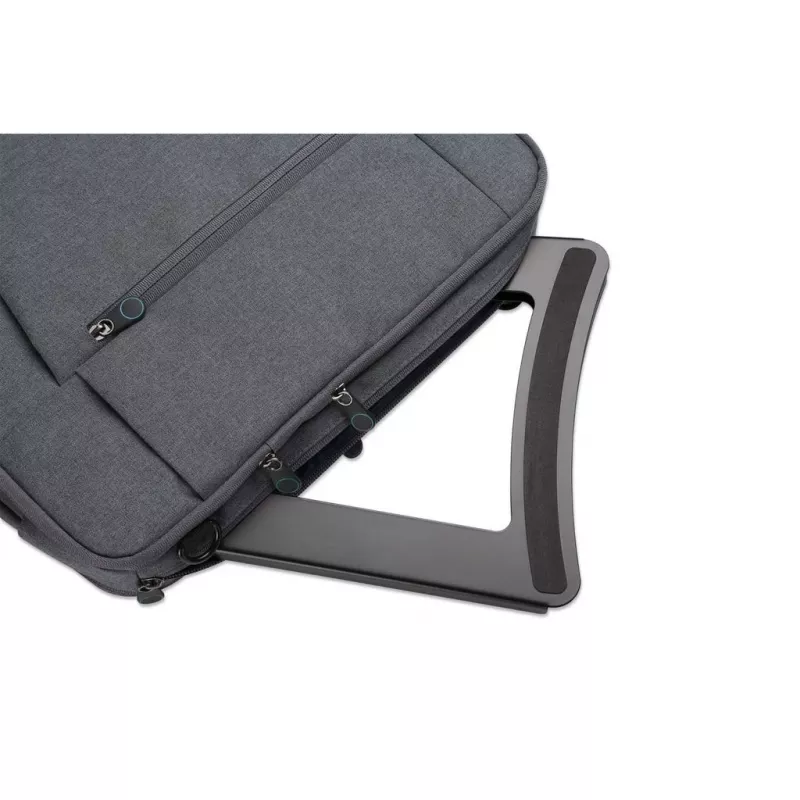 Suporte para portátil e tablet Manhattan, ajustável (5 posições), adequado para todos os tablets e portáteis até 15,6 polegadas, portátil e leve, aço, preto, garantia vitalícia
