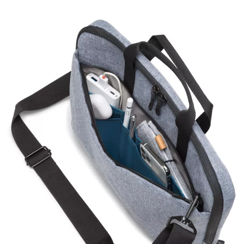 Mala para portátil DICOTA Eco Motion fina – 14-15,6 polegadas – azul denim / poliéster RPE 600d