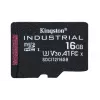 Cartão microSDHC Industrial C10 A1 pSLC Kingston Technology 16GB + adaptador SD