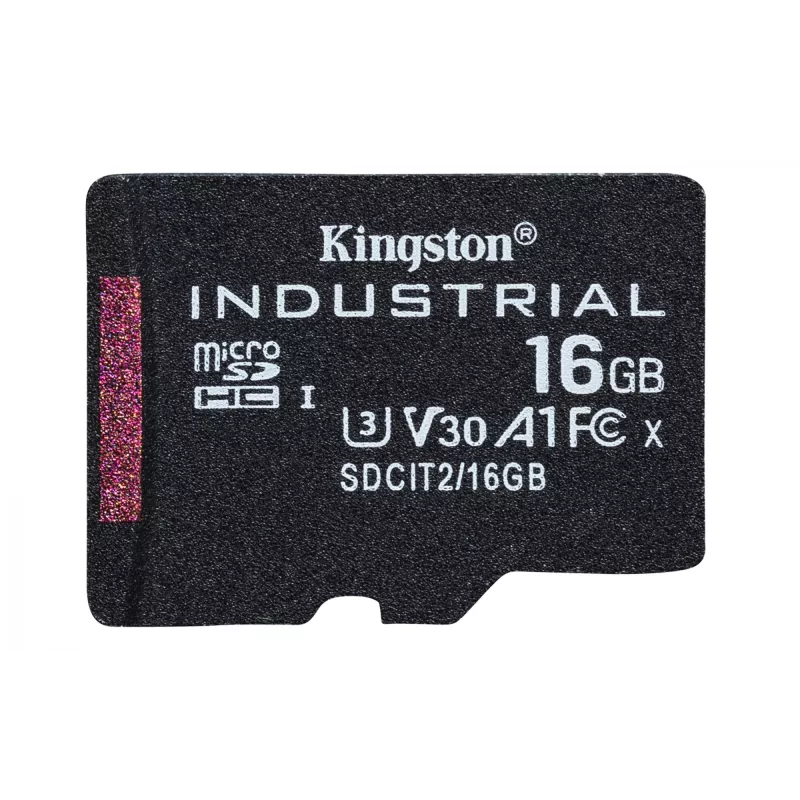 Cartão microSDHC Industrial C10 A1 pSLC Kingston Technology 16GB + adaptador SD