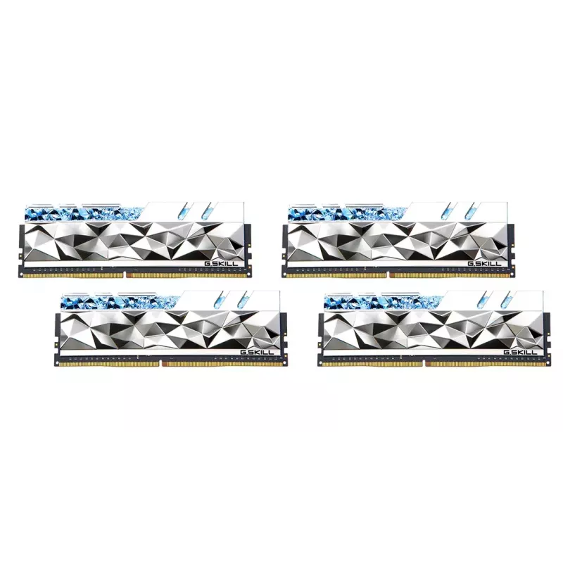 DIMM 64 GB DDR4-3600 (4x 16 GB) Quad-Kit, memória RAM prateada, F4-3600C16Q-64GTESC, Trident Z Royal Elite, INTEL XMP