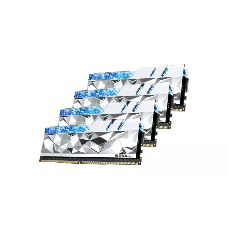 DIMM 64 GB DDR4-3600 (4x 16 GB) Quad-Kit, memória RAM prateada, F4-3600C16Q-64GTESC, Trident Z Royal Elite, INTEL XMP