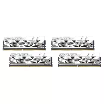 DIMM 64 GB DDR4-3600 (4x 16 GB) Quad-Kit, memória RAM prateada, F4-3600C16Q-64GTESC, Trident Z Royal Elite, INTEL XMP