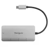 Hub de interfaces Targus ACH226EU USB 3.2 Gen 1 (3.1 Gen 1) Type-C 5000 Mbit/s Prateado