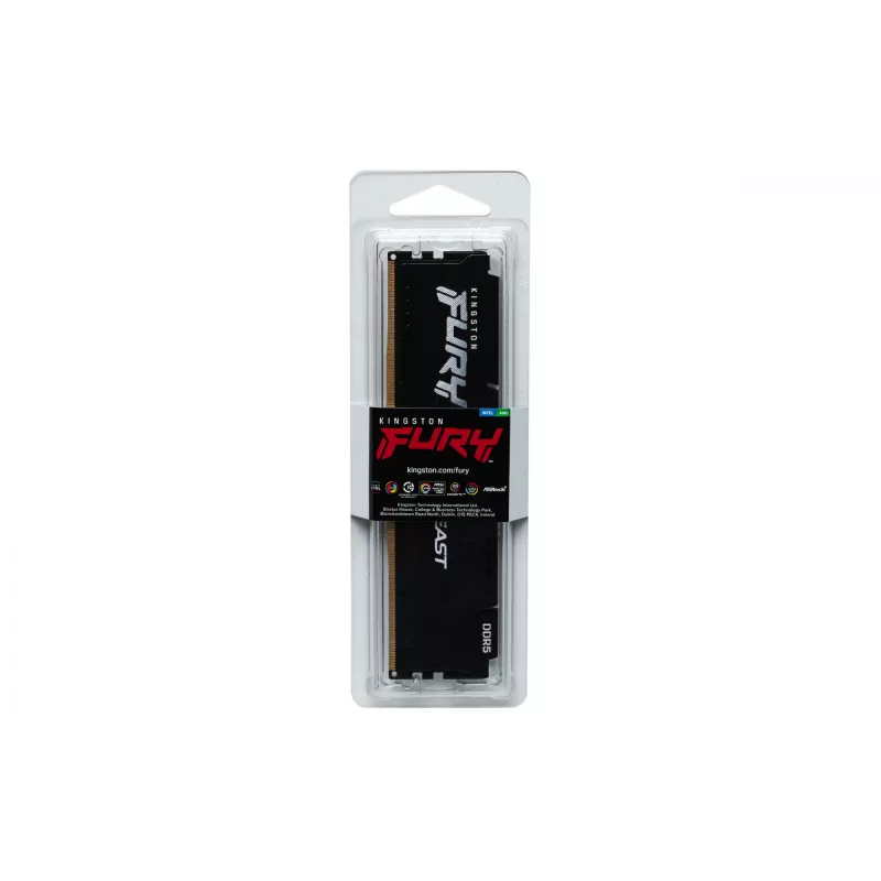 Kingston Technology FURY Beast 16GB 6000MT/s DDR5 CL36 DIMM preto EXPO