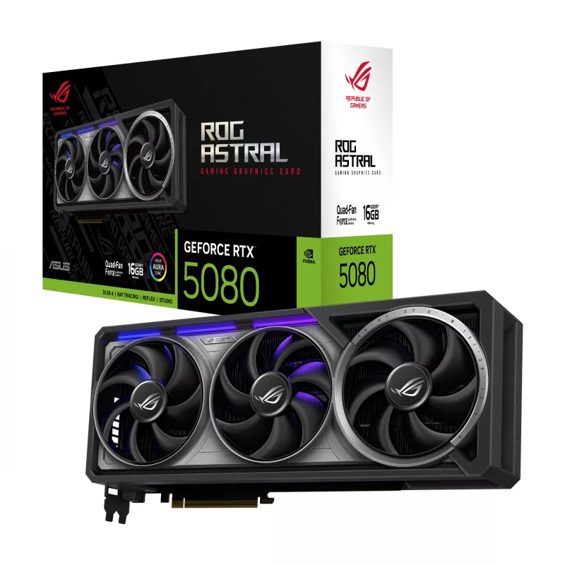 Placa gráfica ASUS ROG Astral - -RTX5080-16G-GAMING NVIDIA GeForce RTX 5080 16 GB GDDR7