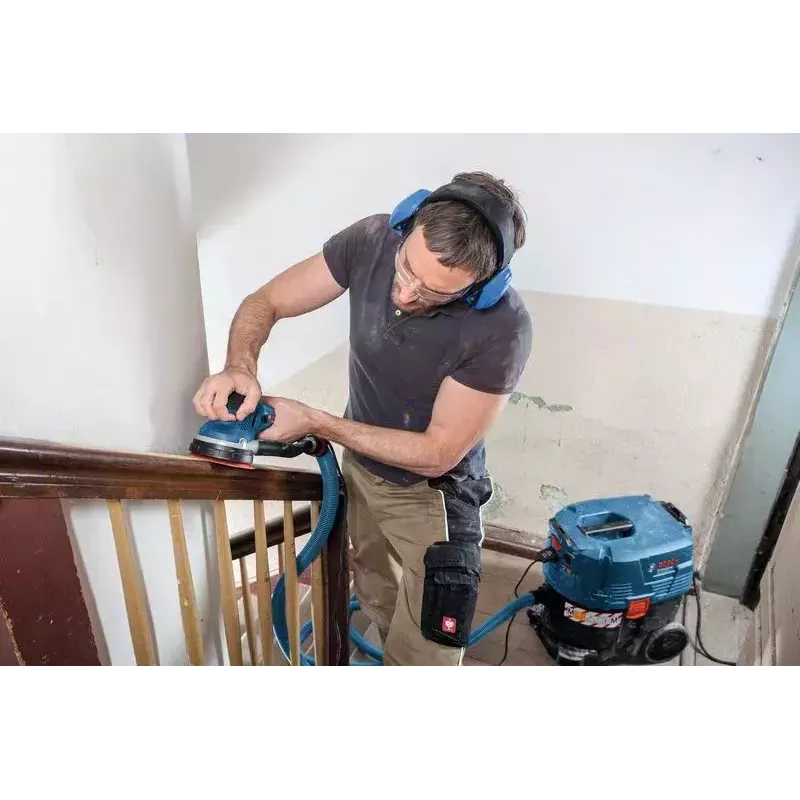 Lixadora excêntrica Bosch GET 55-125 Professional 7800 RPM 15600 OPM preto, azul 550 W