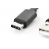 Cabo de ligação USB Type-C DIGITUS ASSMANN, Type-C para A macho/macho, 1m 3A, 480MB, Versão 2.0, preto