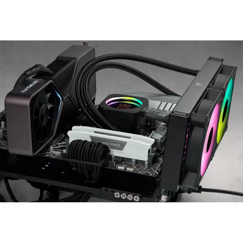 Memória CORSAIR 32GB (2x16GB) DDR5 DRAM 6000MT/s CL36 AMD Expo & Intel XMP Kit de Memória Vengeance Branco