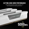 Memória CORSAIR 32GB (2x16GB) DDR5 DRAM 6000MT/s CL36 AMD Expo & Intel XMP Kit de Memória Vengeance Branco