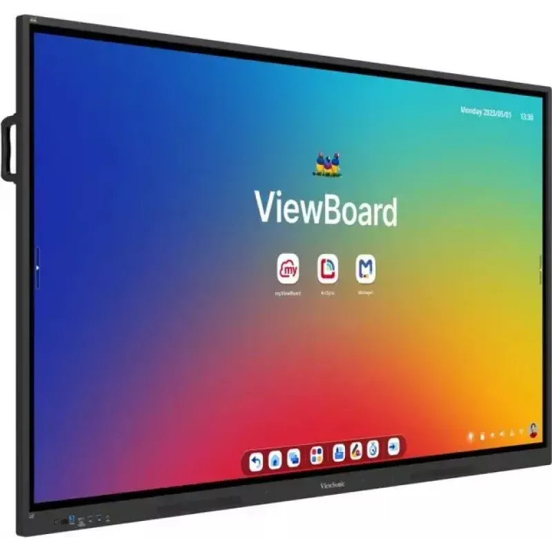 ViewSonic ViewBoard IFP8634 ecrã interativo, 86 polegadas (218 cm), 4K UHD 3840 x 2160, multitoque, Android 14 EDLA, 8 GB RAM, 350 cd/m², preto