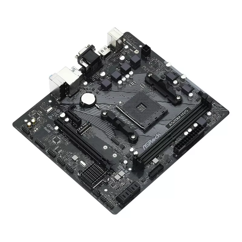 Motherboard ASRock A520M-HVS AM4 AMD A520 2 X DDR4 USB 3.2 SATA 3 7.1ch HD Audio mATX