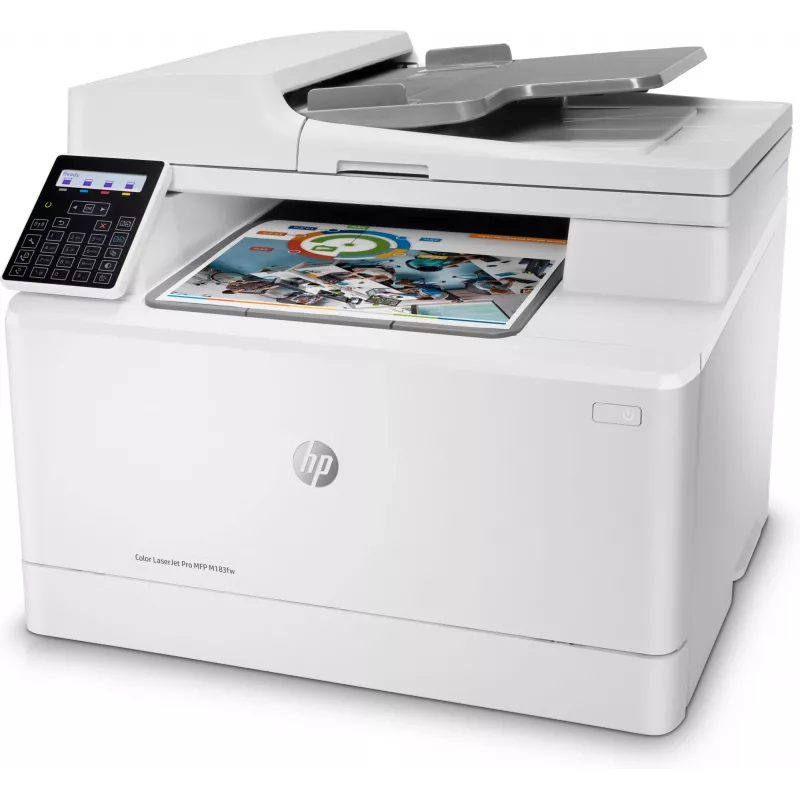 HP Color LaserJet Pro MFP M183fw, Laser, impressão a cores, 600 x 600 DPI, A4, impressão direta, branco